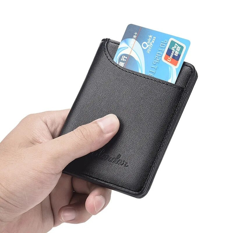 Slardar Premium Leather Wallet for Men – Stylish Slim Durable Design with Practical Storage (Black)