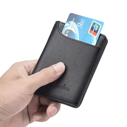 Slardar Premium Leather Wallet for Men – Stylish Slim Durable Design with Practical Storage (Black)