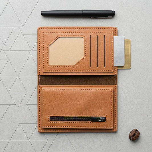 Horse Design Men’s Wallet – Premium Slim Bifold Wallet with Embossed Pattern