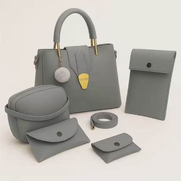 Load video: A stylish ladies handbag showcased in a modern fashion setting, highlighting elegant design, premium quality, and fashionable details.